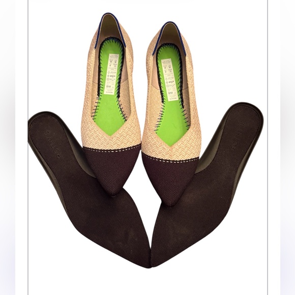 ROTHYS The Point Dune Captoe Flats Size 8 - Picture 7 of 7